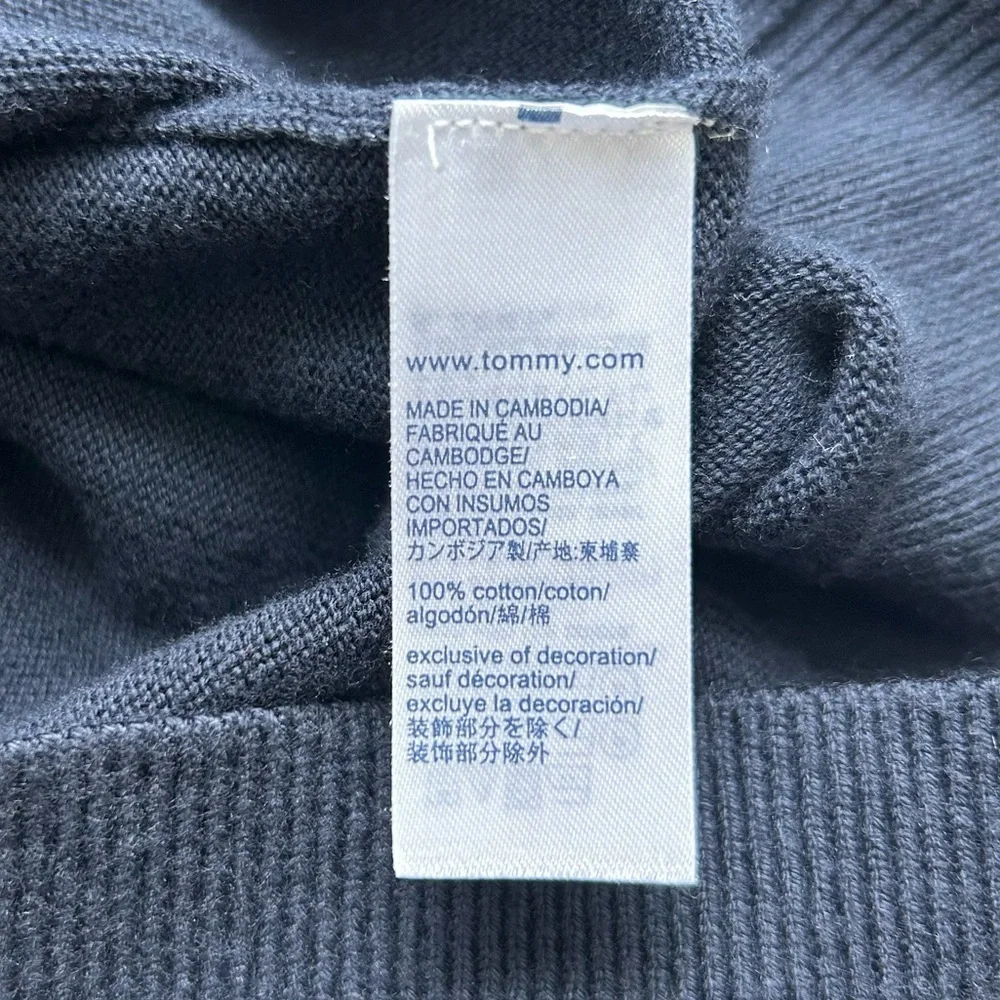 Tommy Hilfiger Men’s Premium Cotton Navy Blue Sweater Vest size Large